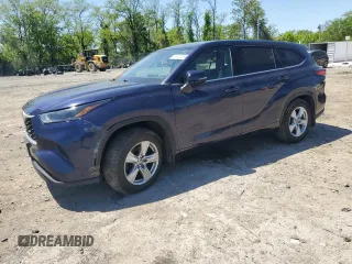 2021 Toyota Highlander L z VIN 5TDCZRBHXMS066424, wystawiony jako Copart lot #54493085 z przebiegiem 152 726 mil mil oraz Czysty tytuł • Clean title. Historia ofert i sprzedaży dostępna na DreamBid. Obrazek 1.