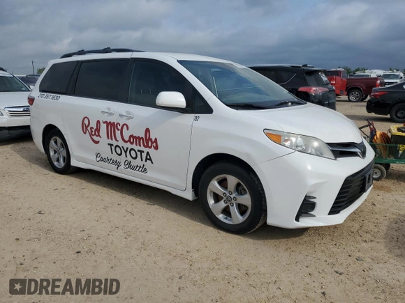 2019 Toyota Sienna LE Auto Access Seat with VIN 5TDKZ3DC9KS977464, listed as a Copart auction lot 54574395 with 111,346 mi miles and Salvage Title. Bid and sale history available at DreamBid. Image 4.