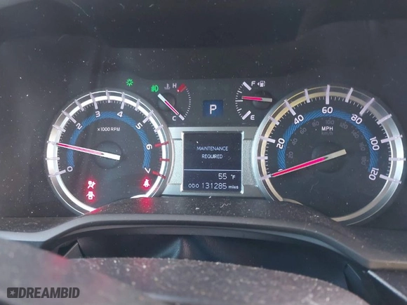 2019 Toyota 4Runner SR5 with VIN JTEBU5JR8K5644399, listed as a IAAI auction lot 41624766 with 131,285 mi miles. Bid and sale history available at carsss.com. Image 7.