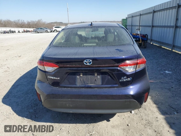 2023 Toyota Corolla Hybrid LE with VIN JTDBCMFE0PJ008775, listed as a Copart auction lot 46623435 with 51,659 mi miles and Salvage Title. Bid and sale history available at carsss.com. Image 6.