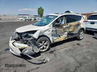 2015 Ford Escape Titanium with VIN 1FMCU0J99FUA41593, listed as a Copart auction lot 64866485 with 176,927 mi miles and Salvage title. Bid and sale history available at DreamBid. Image 1.