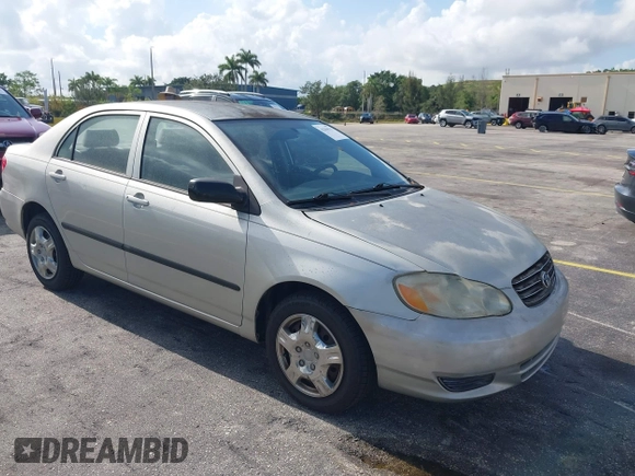 2003 Toyota Corolla CE with VIN JTDBR32E130010551, listed as a IAAI auction lot 42204515 with 129,759 mi miles and . Bid and sale history available at DreamBid. Image 1.