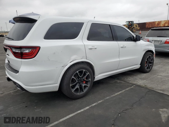 2021 Dodge Durango SRT Hellcat with VIN 1C4SDJH97MC605837, listed as a Copart auction lot 76390414 with 35,876 mi miles and Salvage Title. Bid and sale history available at DreamBid. Image 3.