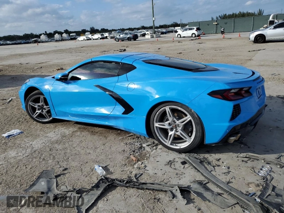 2022 Chevrolet Corvette 1LT with VIN 1G1YA2D42N5119843, listed as a Copart auction lot 41705625 with 45,415 mi miles and Salvage Title. Bid and sale history available at carsss.com. Image 2.