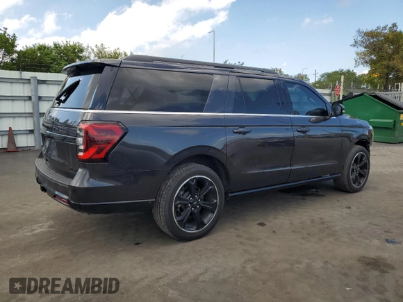 2024 Ford Expedition Max Limited с VIN 1FMJK1K81REA79570, выставлен на аукционе Copart как лот 57052925 с пробегом 11 381 миль миль и Списание • Salvage title. История ставок и продаж доступна на DreamBid. Изображение 3.