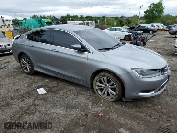 2015 Chrysler 200 Limited with VIN 1C3CCCAB0FN683937, listed as a Copart auction lot 56407055 with 107,889 mi miles and Salvage title. Bid and sale history available at DreamBid. Image 4.