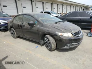 2014 Honda Civic EX-L with VIN 2HGFB2F97EH505110, listed as a Copart auction lot 50043125 with 158,127 mi miles and Salvage Title. Bid and sale history available at DreamBid. Image 4.