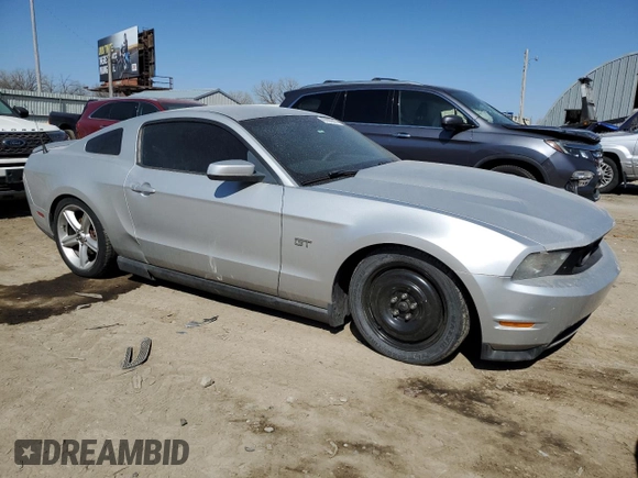 2010 Ford Mustang GT with VIN 1ZVBP8CH8A5143204, listed as a Copart auction lot 47880645 with 75,040 mi miles and Salvage Title. Bid and sale history available at carsss.com. Image 4.