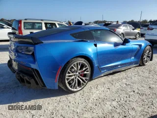 2016 Chevrolet Corvette Z06 1LZ with VIN 1G1YP2D64G5601801, listed as a Copart auction lot 76902984 with 8,455 mi miles and Salvage Title. Bid and sale history available at carsss.com. Image 3.