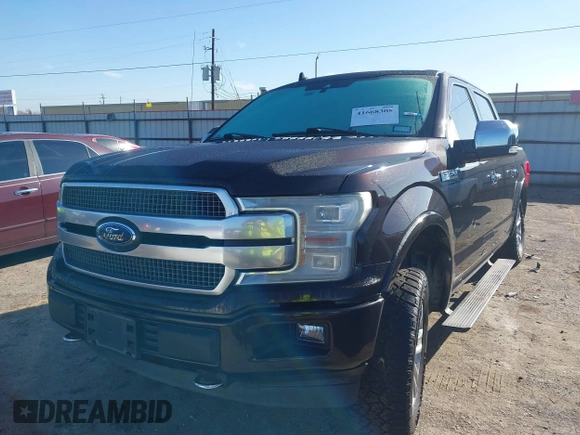 2018 Ford F-150 XL with VIN 1FTEW1E55JFB69816, listed as a IAAI auction lot 41668305 with 96,685 mi miles and . Bid and sale history available at DreamBid. Image 2.