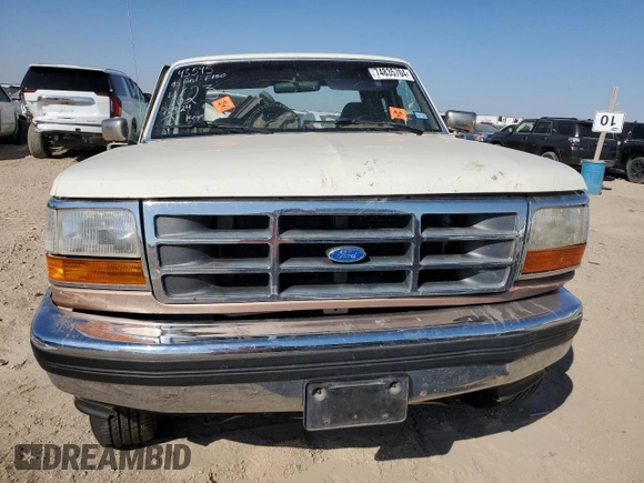 1995 Ford F-150 with VIN 1FTEX14H3SKA44623, listed as a Copart auction lot 74835704 with 161,802 mi miles and Salvage Title. Bid and sale history available at carsss.com. Image 5.