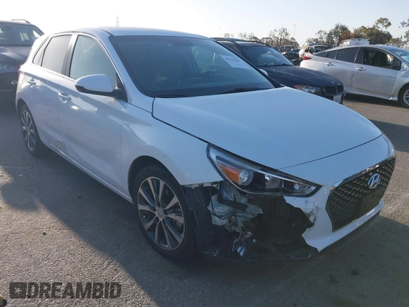 2020 Hyundai Elantra GT with VIN KMHH35LE8LU121513, listed as a IAAI auction lot 41933447 with 36,008 mi miles. Bid and sale history available at carsss.com. Image 1.