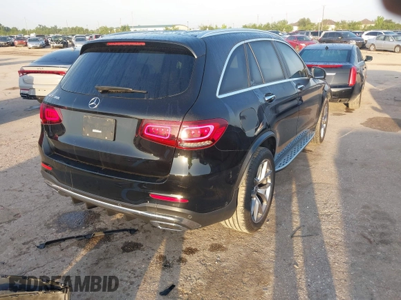2022 Mercedes-Benz GLC 300 with VIN W1N0G8DB9NV374065, listed as a IAAI auction lot 42189616 with 42,296 mi miles and . Bid and sale history available at DreamBid. Image 4.