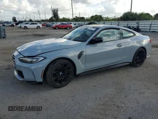 2024 BMW M4 Competition with VIN WBS33AZ01RCP71505, listed as a Copart auction lot 63434764 with 0 mi miles and Salvage Title. Bid and sale history available at carsss.com. Image 1.
