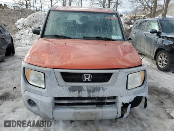 2004 Honda Element EX with VIN 5J6YH18624L015642, listed as a Copart auction lot 46146415 with 201,566 mi miles and Salvage Title. Bid and sale history available at DreamBid. Image 5.