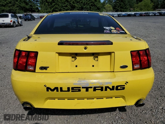 2002 Ford Mustang GT Deluxe with VIN 1FAFP42X72F136641, listed as a Copart auction lot 59294015 with 189,350 mi miles and Salvage title. Bid and sale history available at DreamBid. Image 6.