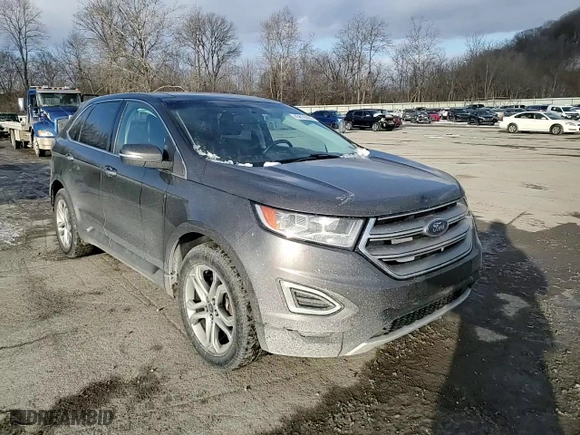2016 Ford Edge Titanium with VIN 2FMPK4K83GBB42141, listed as a Copart auction lot 45816395 with 124,065 mi miles and Salvage Title. Bid and sale history available at carsss.com. Image 11.