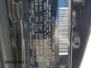 2017 Hyundai Accent SE with VIN KMHCT4AE4HU245762, listed as a Copart auction lot 55412985 with 74,166 mi miles and Salvage Title. Bid and sale history available at carsss.com. Image 13.