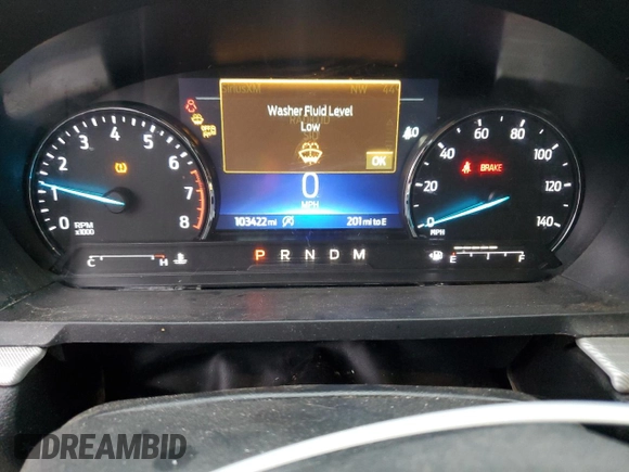 2020 Ford Explorer XLT with VIN 1FMSK7DH3LGB45861, listed as a Copart auction lot 44734485 with 103,422 mi miles and Salvage Title. Bid and sale history available at carsss.com. Image 9.
