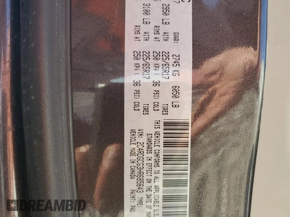 2017 Dodge Grand Caravan SXT with VIN 2C4RDGCG3HR685643, listed as a Copart auction lot 49920335 with Not Provided miles and Salvage Title. Bid and sale history available at DreamBid. Image 13.