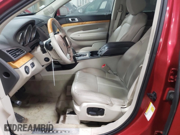 2012 Lincoln MKT EcoBoost with VIN 2LMHJ5AT9CBL54172, listed as a Copart auction lot 85450294 with 55,548 mi miles and Salvage Title. Bid and sale history available at DreamBid. Image 7.