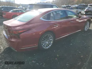2024 Lexus LS with VIN JTHD51FF8R5019933, listed as a Copart auction lot 47105615 with 890 mi miles and Salvage Title. Bid and sale history available at carsss.com. Image 3.