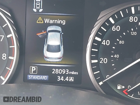 2022 Infiniti Q50 Luxe with VIN JN1EV7BRXNM342313, listed as a IAAI auction lot 42028864 with 28,093 mi miles and . Bid and sale history available at DreamBid. Image 16.