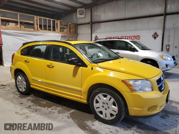 2007 Dodge Caliber R/T with VIN 1B3HE78K87D533981, listed as a Copart auction lot 43329415 with 137,612 mi miles and Salvage Title. Bid and sale history available at carsss.com. Image 4.