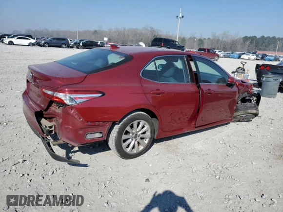 2020 Toyota Camry LE with VIN 4T1C11AK6LU947925, listed as a Copart auction lot 47121015 with 103,598 mi miles and Salvage Title. Bid and sale history available at carsss.com. Image 3.