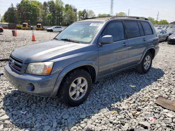 2004 Toyota Highlander with VIN JTEGP21A840007678, listed as a Copart auction lot 53374565 with 237,394 mi miles and Clean Title. Bid and sale history available at carsss.com. Image 1.