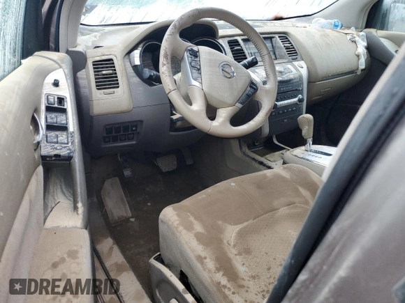 2009 Nissan Murano S with VIN JN8AZ18WX9W207406, listed as a Copart auction lot 51502925 with Not Provided miles and Salvage Title. Bid and sale history available at carsss.com. Image 8.