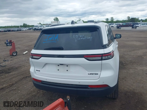 2023 Jeep Grand Cherokee Limited z VIN 1C4RJHBG8PC518881, wystawiony jako IAAI lot #42342233 z przebiegiem 58 773 mil mil oraz . Historia ofert i sprzedaży dostępna na DreamBid. Obrazek 16.