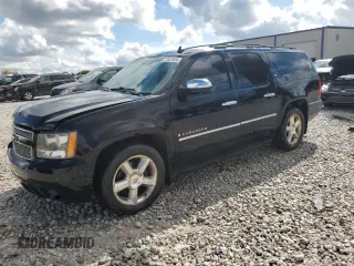2009 Chevrolet Suburban LTZ with VIN 1GNFK36399J118585, listed as a Copart auction lot 72601924 with 256,787 mi miles and Clean Title. Bid and sale history available at carsss.com. Image 1.