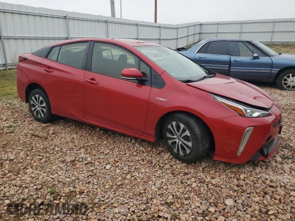 2019 Toyota Prius LE with VIN JTDL9RFU7K3005859, listed as a Copart auction lot 61030765 with 74,022 mi miles and Salvage title. Bid and sale history available at DreamBid. Image 4.