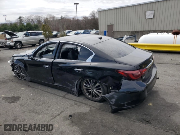 2019 Infiniti Q50 Luxe с VIN JN1EV7AR5KM551925, выставлен на аукционе Copart как лот 54117415 с пробегом 80 177 миль миль и Списание • Salvage title. История ставок и продаж доступна на DreamBid. Изображение 2.