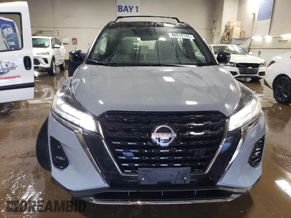 2024 Nissan Kicks SR with VIN 3N1CP5DV1RL522554, listed as a Copart auction lot 48910145 with 16,747 mi miles and Salvage Title. Bid and sale history available at carsss.com. Image 5.