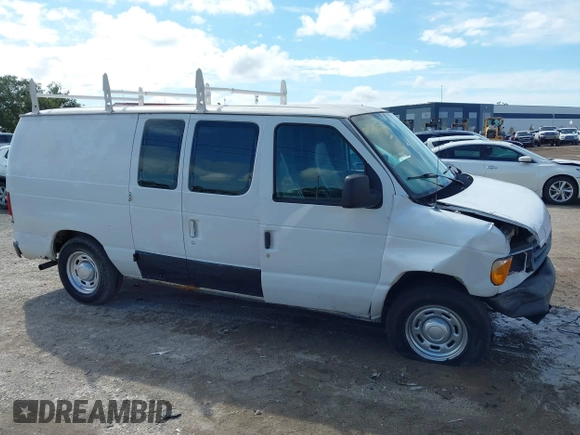 2006 Ford Econoline Cargo with VIN 1FTRE14W66HA95946, listed as a IAAI auction lot 42244992 with 230,184 mi miles and . Bid and sale history available at DreamBid. Image 13.