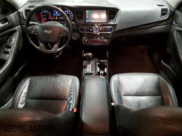 2014 Kia Cadenza Premium with VIN KNALN4D7XE5165767, listed as a Copart auction lot 81520014 with 102,229 mi miles and Salvage Title. Bid and sale history available at carsss.com. Image 8.