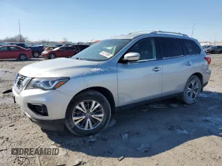 2020 Nissan Pathfinder S z VIN 5N1DR2AN7LC588040, wystawiony jako Copart lot #44737095 z przebiegiem 95 770 mil mil oraz Szkoda całkowita • Salvage title. Historia ofert i sprzedaży dostępna na DreamBid. Obrazek 1.