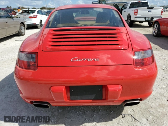 2007 Porsche 911 Carrera with VIN WP0AA29957S710251, listed as a Copart auction lot 77589144 with 0 mi miles and Salvage Title. Bid and sale history available at carsss.com. Image 6.