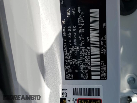 2024 Lexus TX 350 с VIN 5TDAAAB66RS008736, выставлен на аукционе Copart как лот 59783355 с пробегом 13 127 миль миль и Списание • Salvage title. История ставок и продаж доступна на DreamBid. Изображение 13.