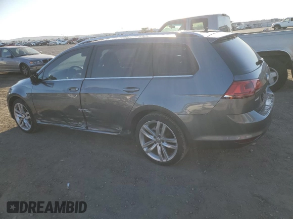 2015 Volkswagen Golf SportWagen TDI SEL with VIN 3VWCA7AU0FM506807, listed as a Copart auction lot 44345945 with 192,568 mi miles and Salvage Title. Bid and sale history available at carsss.com. Image 2.