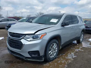 2021 Chevrolet Traverse LS with VIN 1GNEVFKWXMJ115319, listed as a IAAI auction lot 42005816 with 91,810 mi miles and . Bid and sale history available at DreamBid. Image 2.