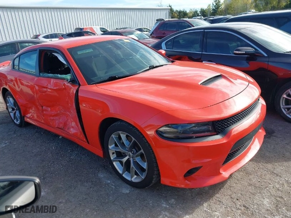 2021 Dodge Charger GT with VIN 2C3CDXHGXMH639231, listed as a IAAI auction lot 40846363 with 77,034 mi miles. Bid and sale history available at carsss.com. Image 13.