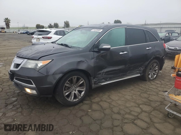 2013 Acura MDX Advance with VIN 2HNYD2H86DH511768, listed as a Copart auction lot 41433505 with 111,537 mi miles and Salvage Title. Bid and sale history available at DreamBid. Image 1.