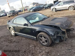 2002 Ford Mustang Standard with VIN 1FAFP404X2F202883, listed as a IAAI auction lot 41738957 with 222,390 mi miles. Bid and sale history available at carsss.com. Image 1.