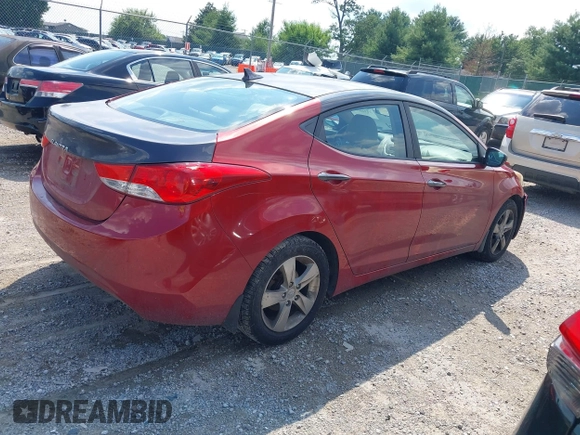 2012 Hyundai Elantra GLS with VIN KMHDH4AE8CU440312, listed as a IAAI auction lot 42726530 with 183,478 mi miles and . Bid and sale history available at DreamBid. Image 4.
