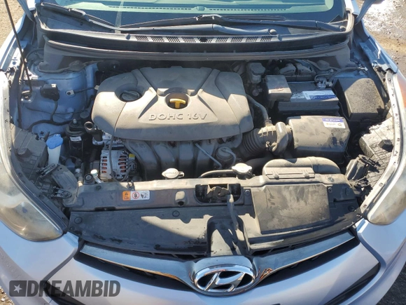 2013 Hyundai Elantra Coupe GS with VIN KMHDH6AE3DU009888, listed as a Copart auction lot 82781894 with 74,386 mi miles and Salvage Title. Bid and sale history available at carsss.com. Image 11.