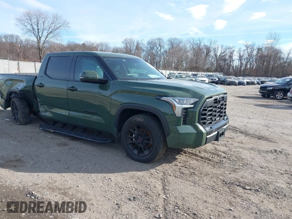 2023 Toyota Tundra Limited with VIN 5TFJA5DBXPX081603, listed as a IAAI auction lot 41293156 with 15,155 mi miles and . Bid and sale history available at DreamBid. Image 1.