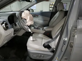 2021 Hyundai Kona Electric Ultimate with VIN KM8K53AG5MU129255, listed as a Copart auction lot 79914323 with 50,557 mi miles. Bid and sale history available at carsss.com. Image 7.